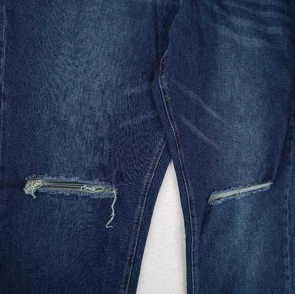 BP. Nordstrom Medium Wash Distressed Stretch MOM Jeans Sz 14 - Picture 4 of 9